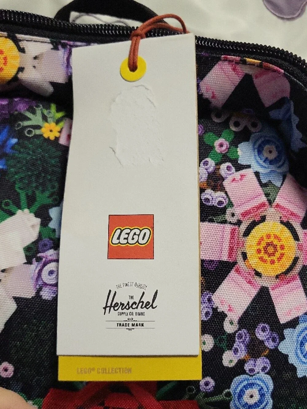 Herschel Supply Company Kids Floral Black Backpack with Multicolor Blooms